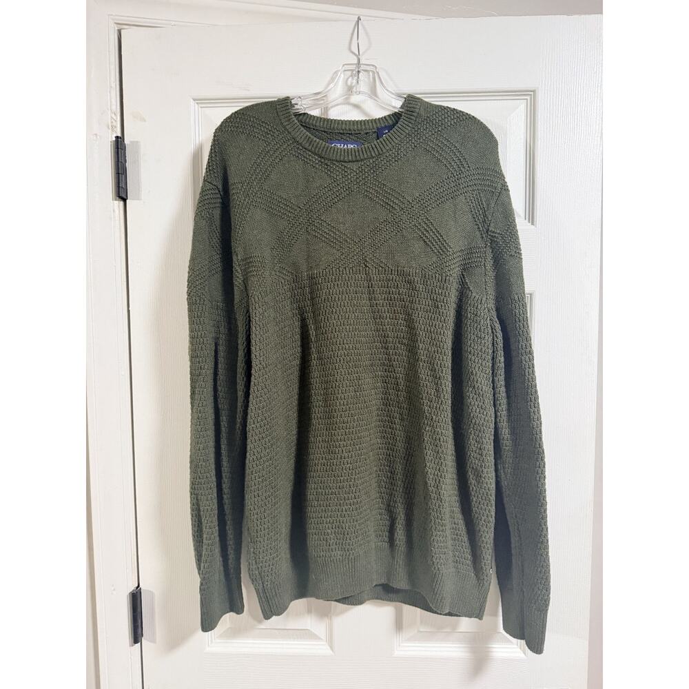 Chaps Men's Pullover Sweater Army Green Size L